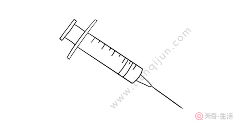 医用针管简笔画步骤 医用针管简笔画