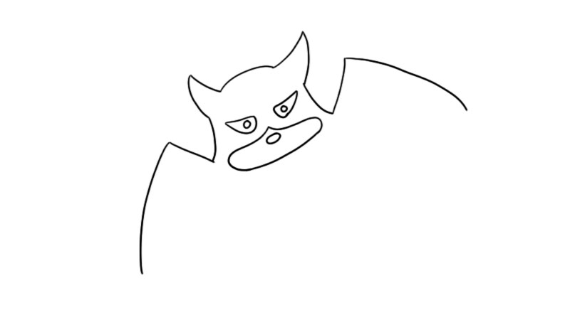 蝙蝠简笔画怎么画简单