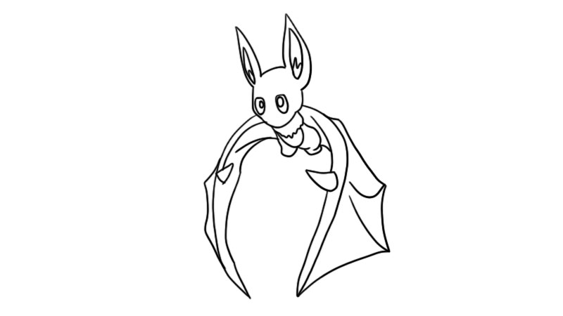 蝙蝠怎么画简单