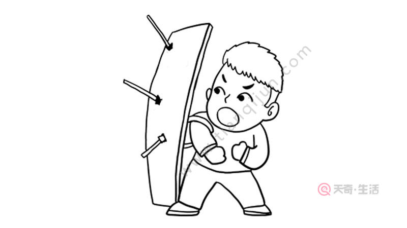 预防传染病 抵抗病毒简笔画