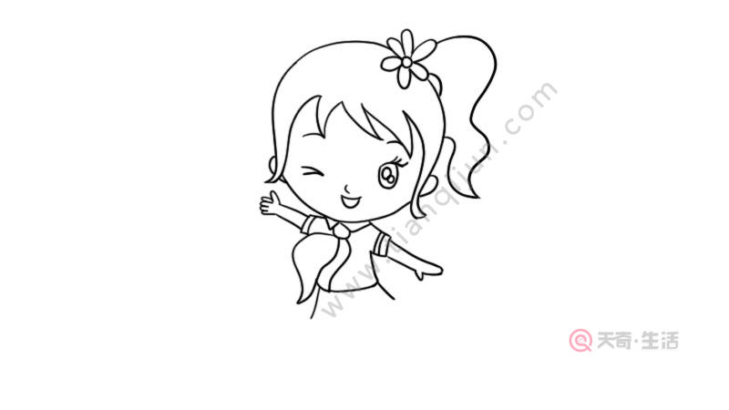 画人简笔画女孩 画女孩的简笔画画法
