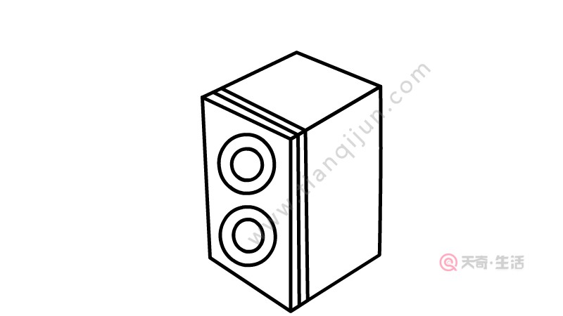 立体音箱简笔画