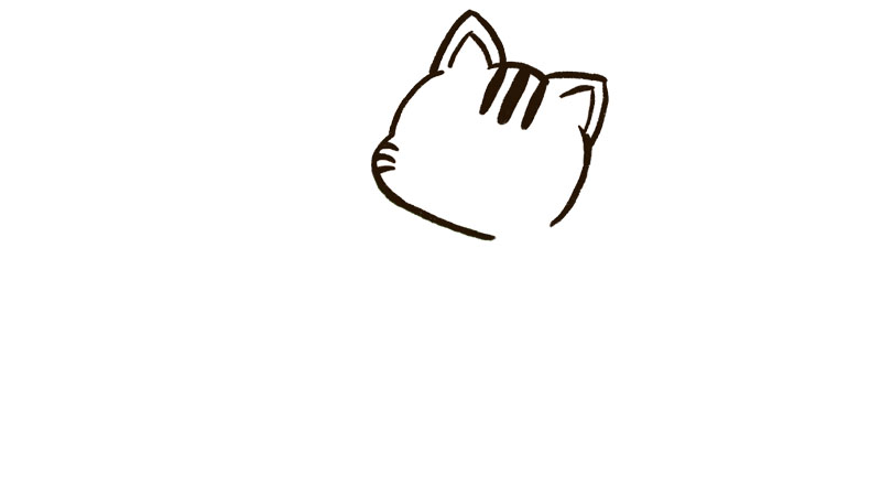 小猫简笔画简单画法