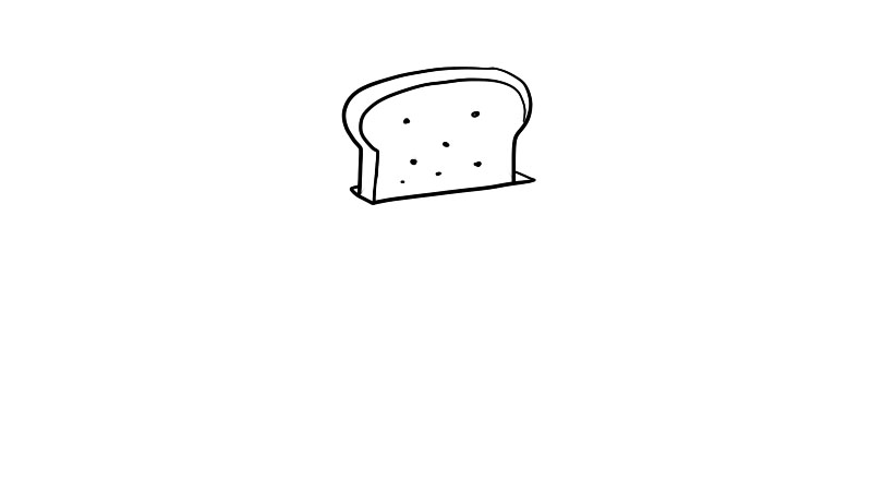 烤面包机简笔画教程