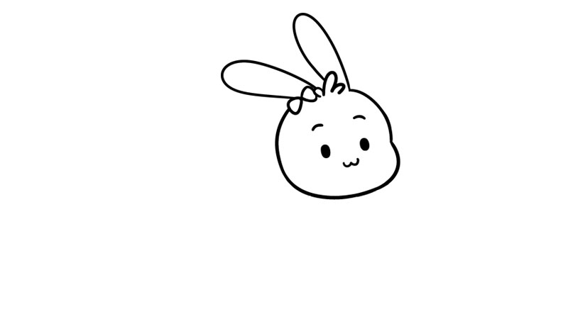 复活节兔子简笔画超简单