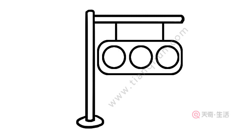 交通灯简笔画