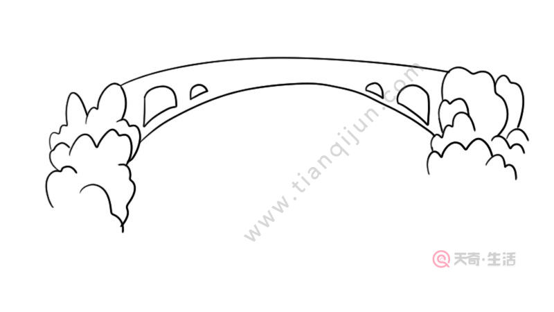 赵州桥简笔画