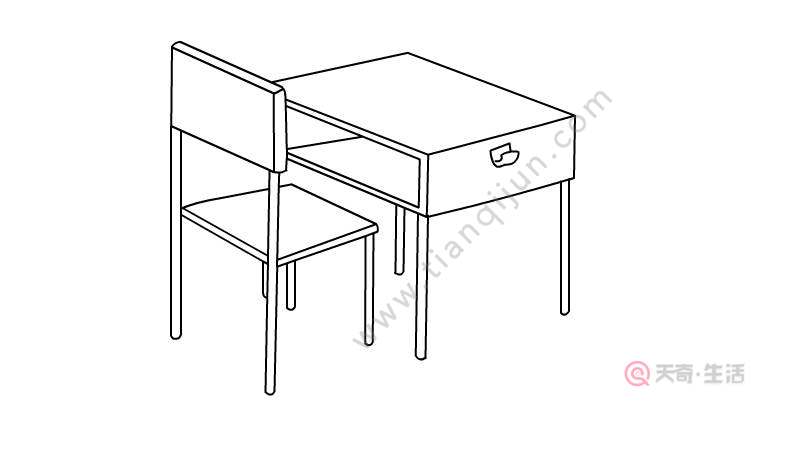 学校教室简笔画