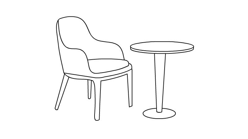 桌子椅子简笔画画法
