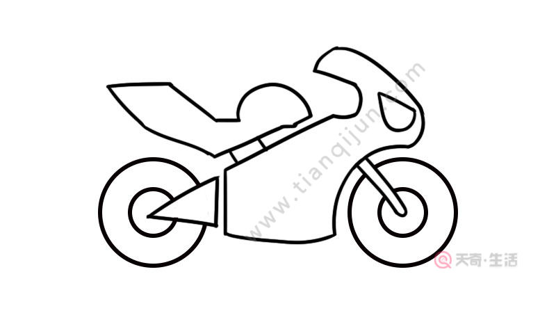 摩托车简笔画怎么画 怎么画摩托车简笔画