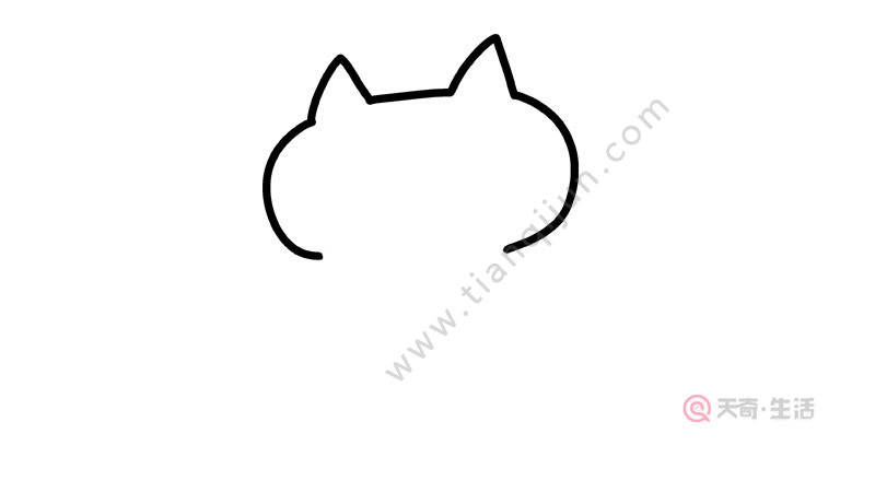 小花猫简笔画画法 小花猫简笔画步骤
