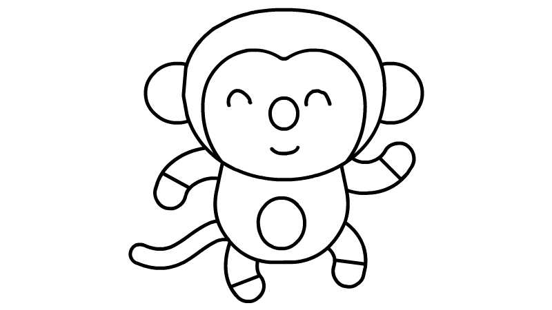 猴子简笔画怎么画