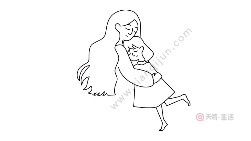 母亲节简笔画的画法是什么样的 母亲节简笔画的步骤