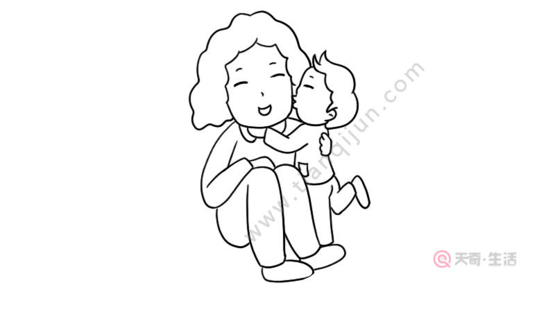 母亲节的简笔画的教程是怎样的 母亲节的简笔画画法