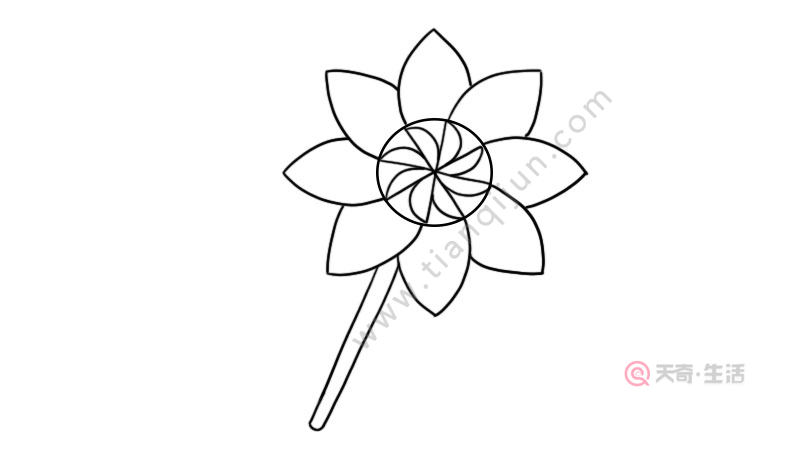 儿童节小风车简笔画步骤 儿童节小风车简笔画怎么画