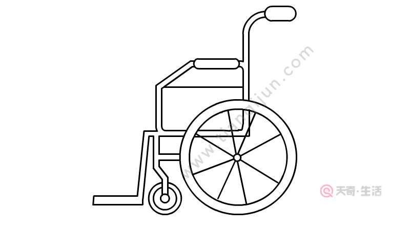 轮椅简笔画画法 轮椅简笔画教程