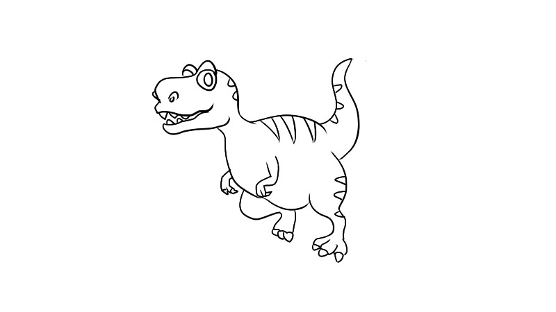 恐龙简笔画画法