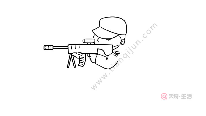 特警简笔画怎么画 特警简笔画画法