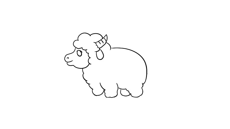 羊简笔画教程