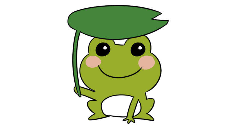 小青蛙的简笔画