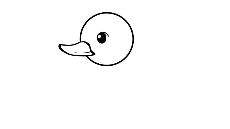 鸭的简笔画法