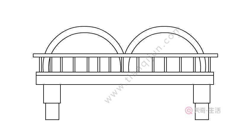 中山桥简笔画步骤 中山桥简笔画教程