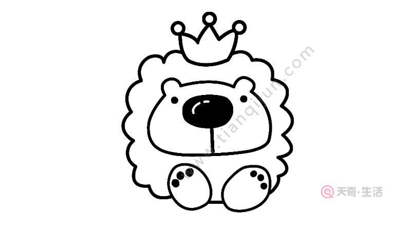 狮子简笔画画法 狮子简笔画步骤