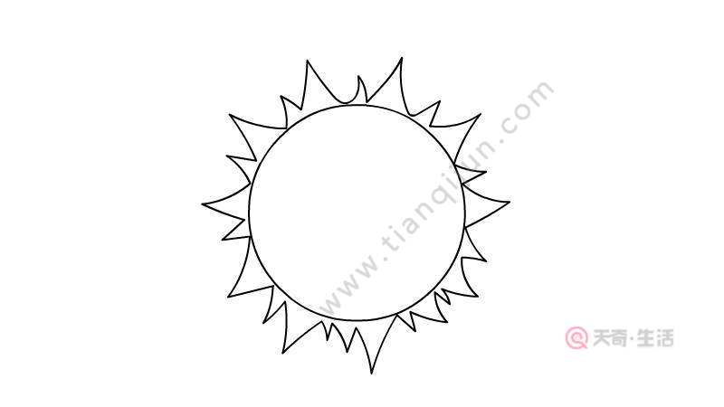 太阳的简笔画教程太阳的简笔画画法