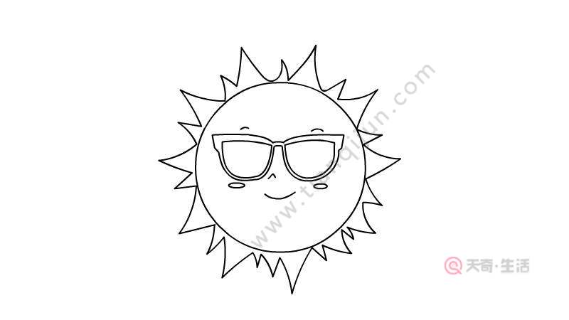 太阳的简笔画教程 太阳的简笔画画法