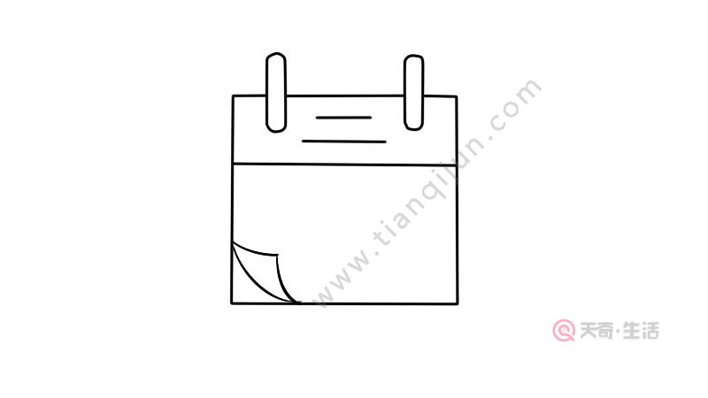 日历简笔画步骤 日历简笔画教程
