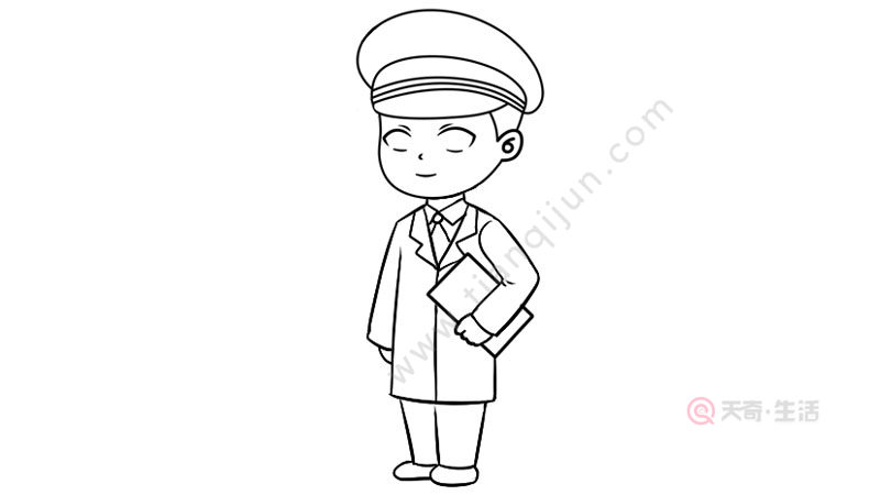 军医简笔画怎么画