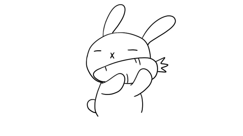 可爱的小兔子简笔画怎么画
