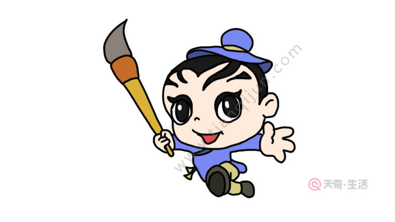 神笔马良简笔画怎么画 神笔马良简笔画画法