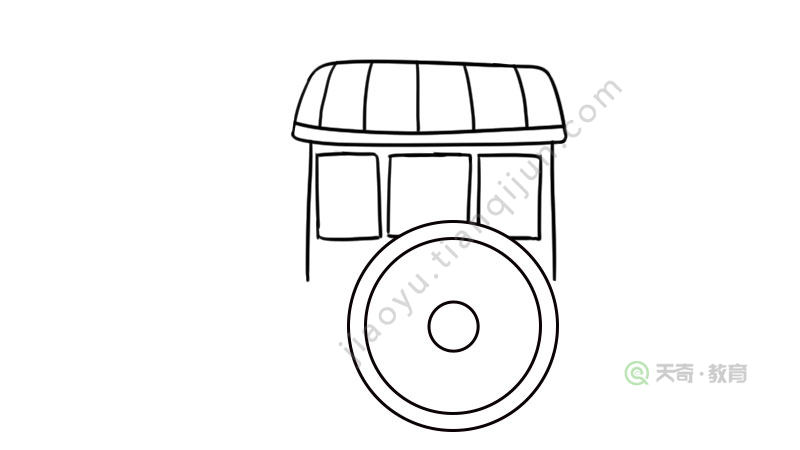 古代的交通工具简笔画怎么画