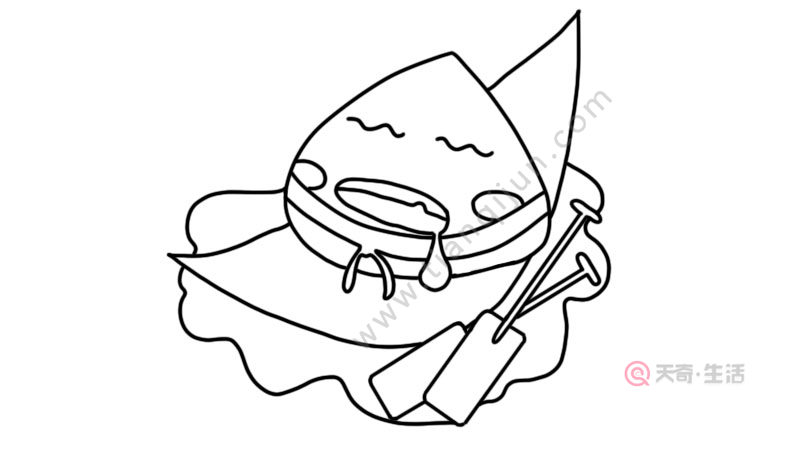粽子简笔画怎么画粽子简笔画画法