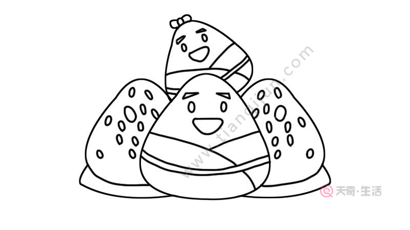 粽子简笔画怎么画 粽子简笔画画法