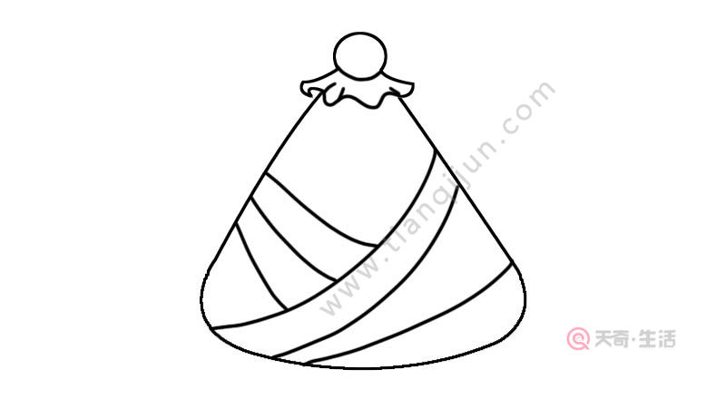 粽子简笔画步骤 粽子简笔画教程