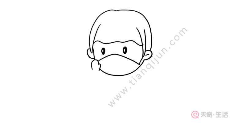 戴口罩的小朋友简笔画教程 戴口罩的小朋友简笔画画法