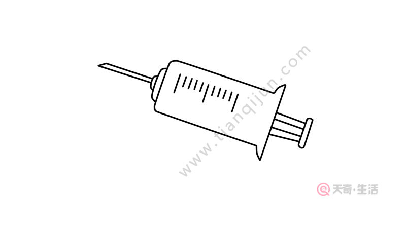 大针管简笔画步骤 大针管简笔画教程