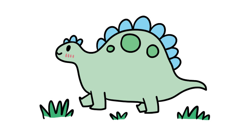 儿童恐龙简笔画怎么画