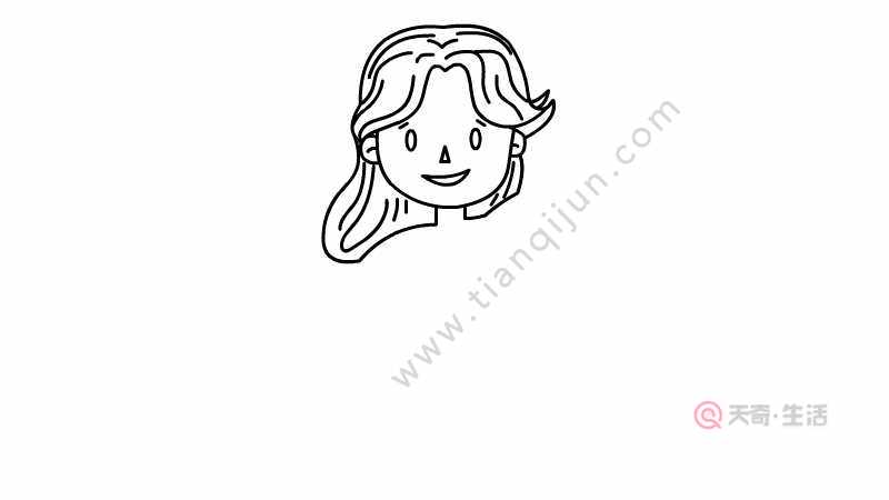 女生简笔画 女生简笔画步骤