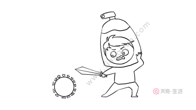 防疫病毒简笔画防疫病毒简笔画怎么画