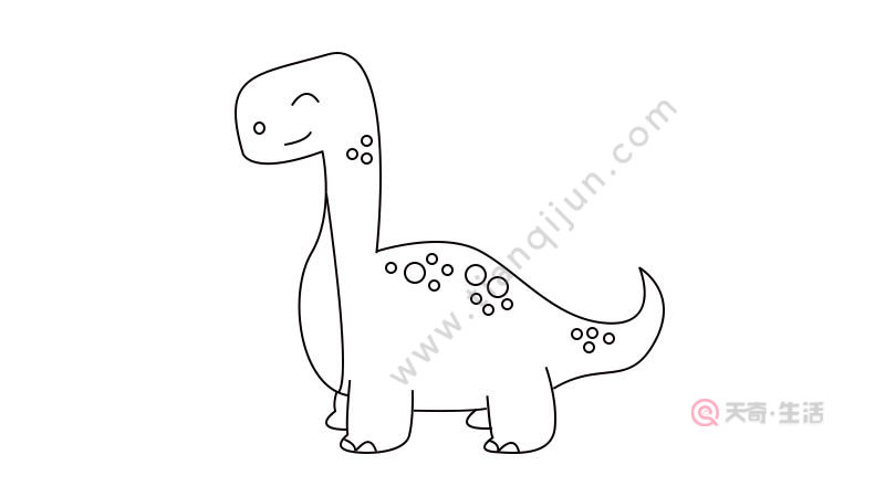 可爱恐龙简笔画 可爱恐龙简笔画步骤