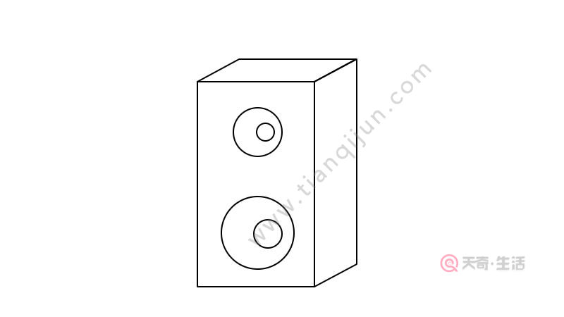 音响简笔画 音响简笔画步骤