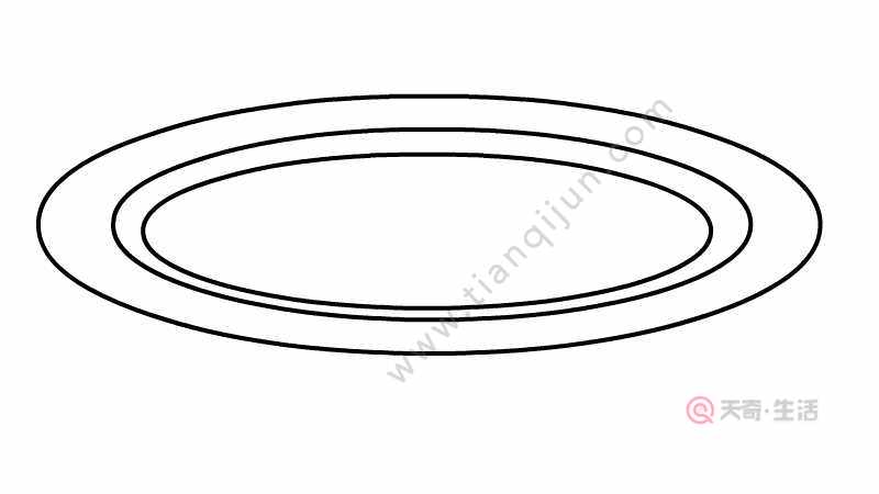 盘子简笔画 盘子的画法 - 天奇生活