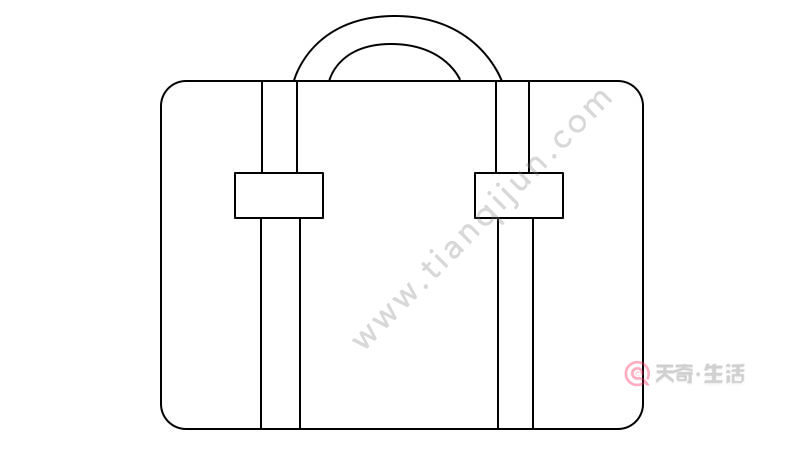 手提包简笔画 手提包怎么画