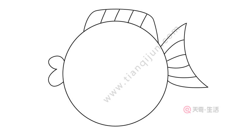 可爱鱼简笔画 可爱鱼的画法