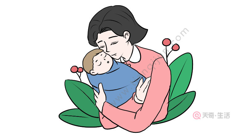 1,首先画出母亲和婴儿的头部,使他们的脸部相贴.