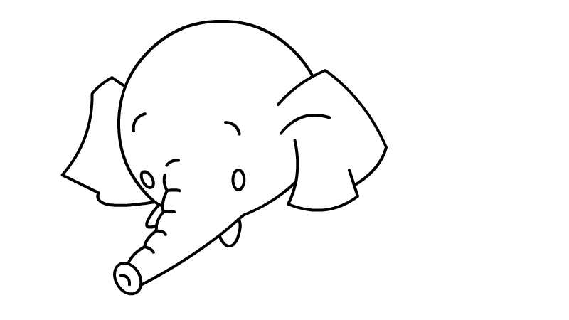 小象简笔画