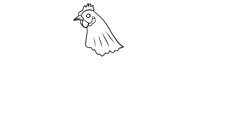 闲云野鹤形容的生肖的简笔画